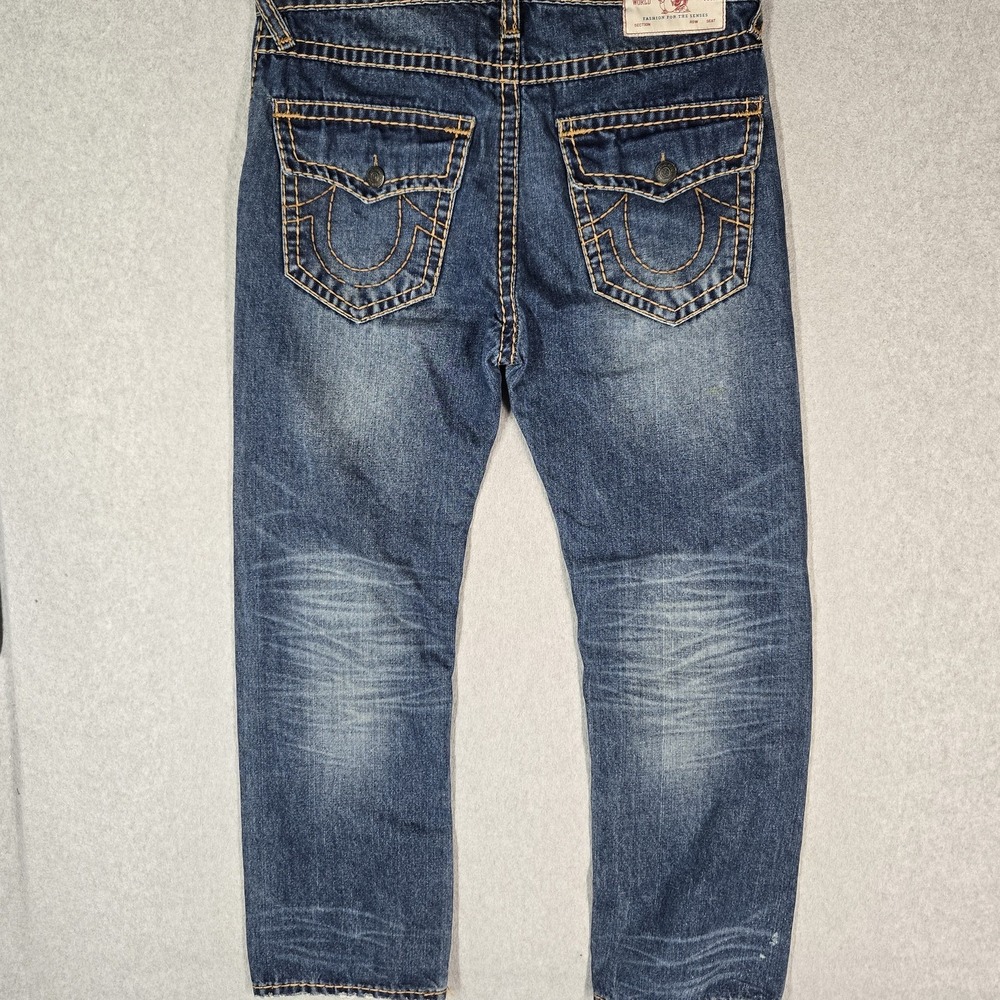 True Religion Men Jeans 36 Blue Denim Ricky No Flap Super T  EMEA 30" Inseam